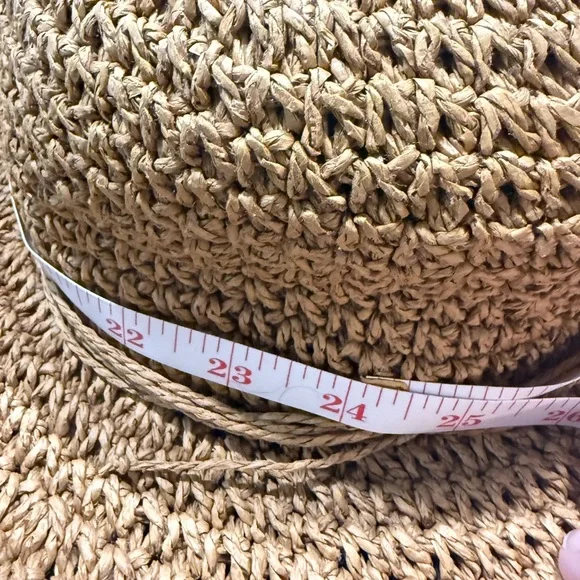 Broner Straw Hat Wide Brim Dark Tan - Picture 3 of 10